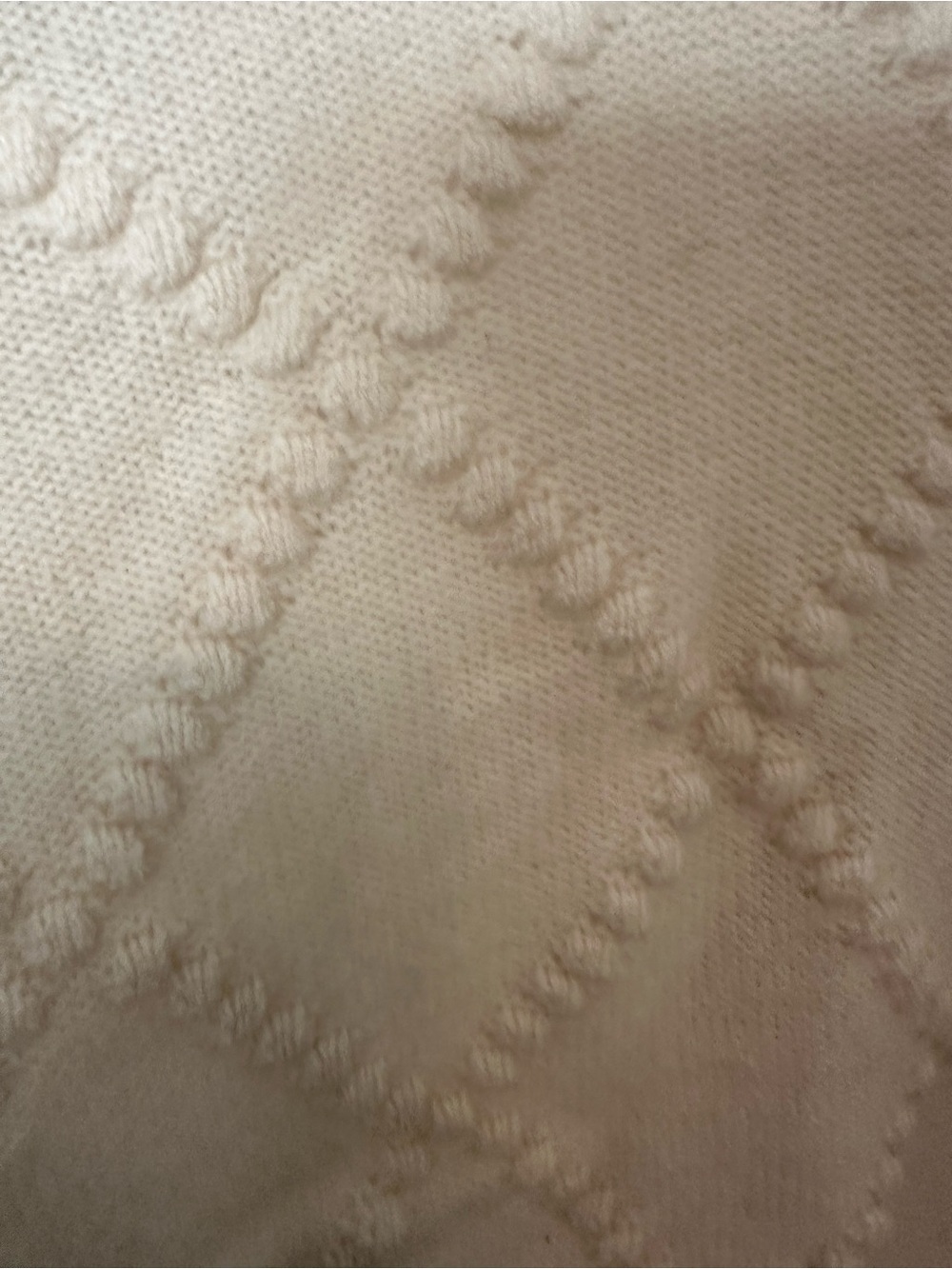 JCREW Cream Textured Button-Front Women's Sweater - Picture 4 of 5